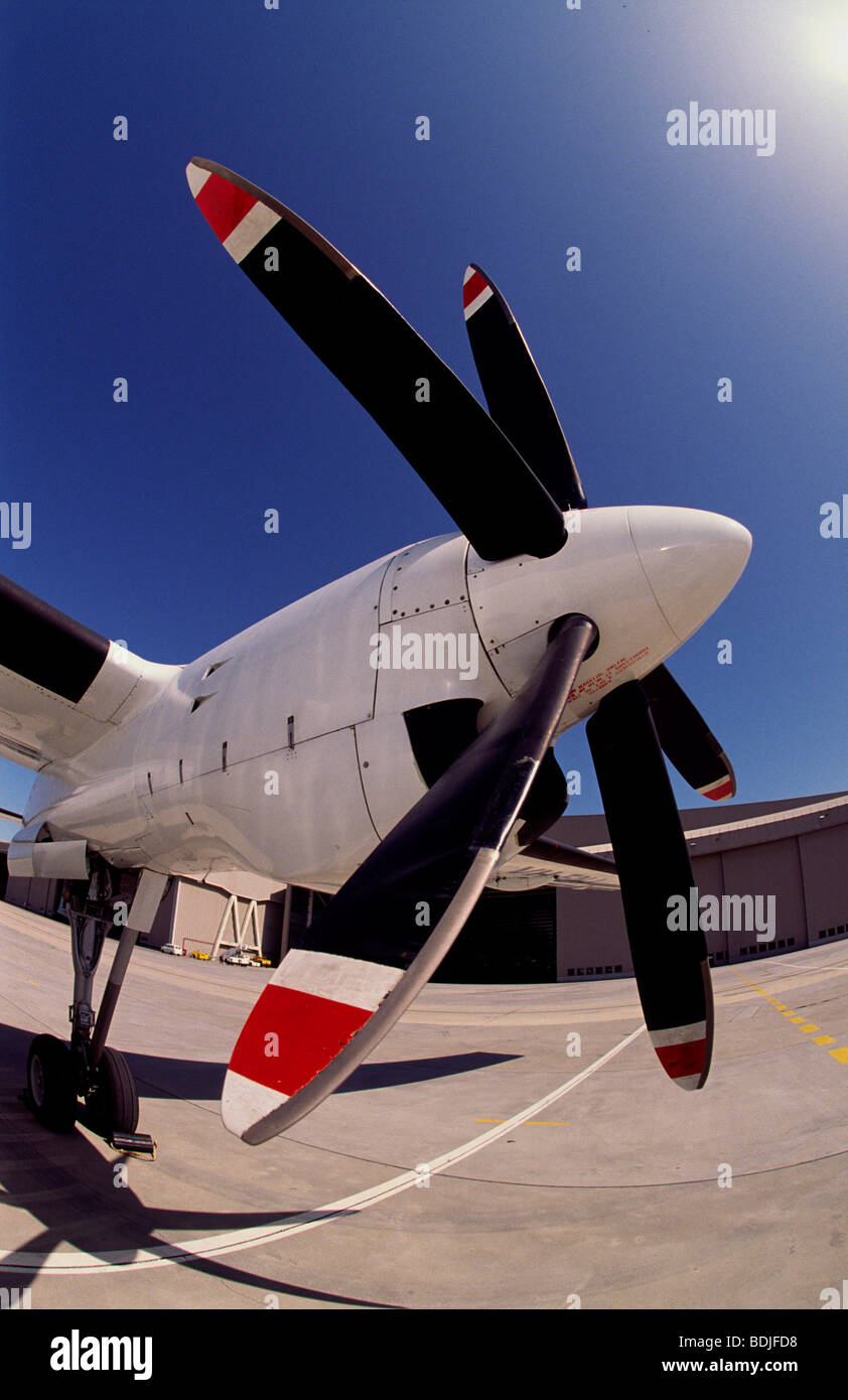 TurboProp Aircraft Engine and Propeller Stock Photo Alamy