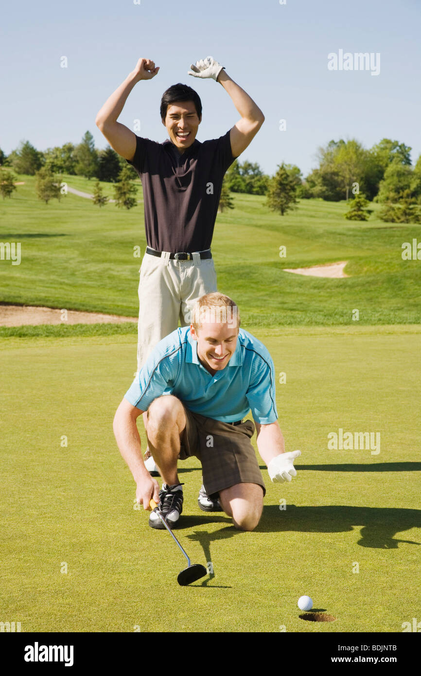 Men Playing Golf Stock Photo Alamy