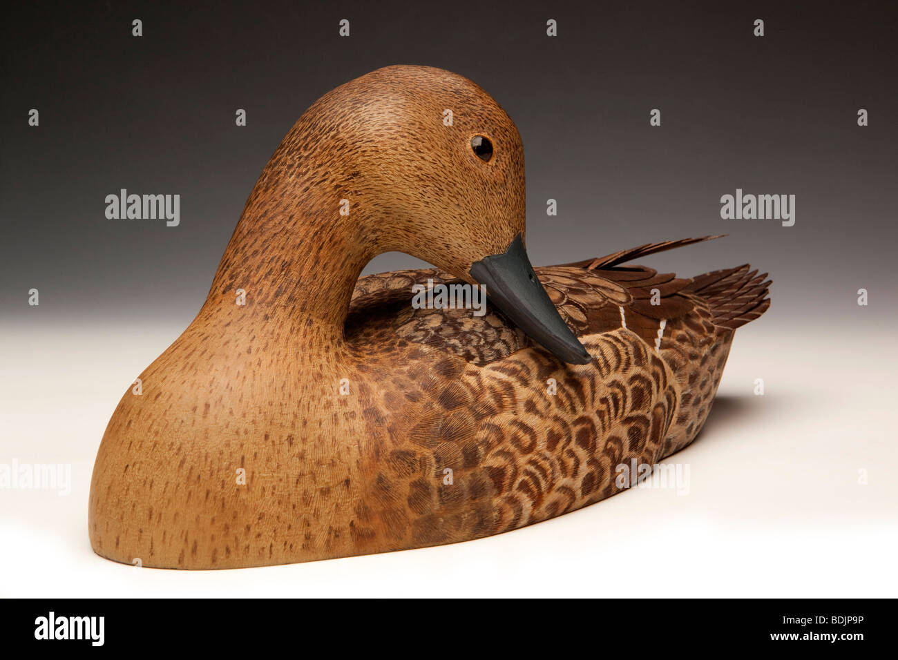 Crafts, high class pintail decoy duck painted woodcarving by Scotish