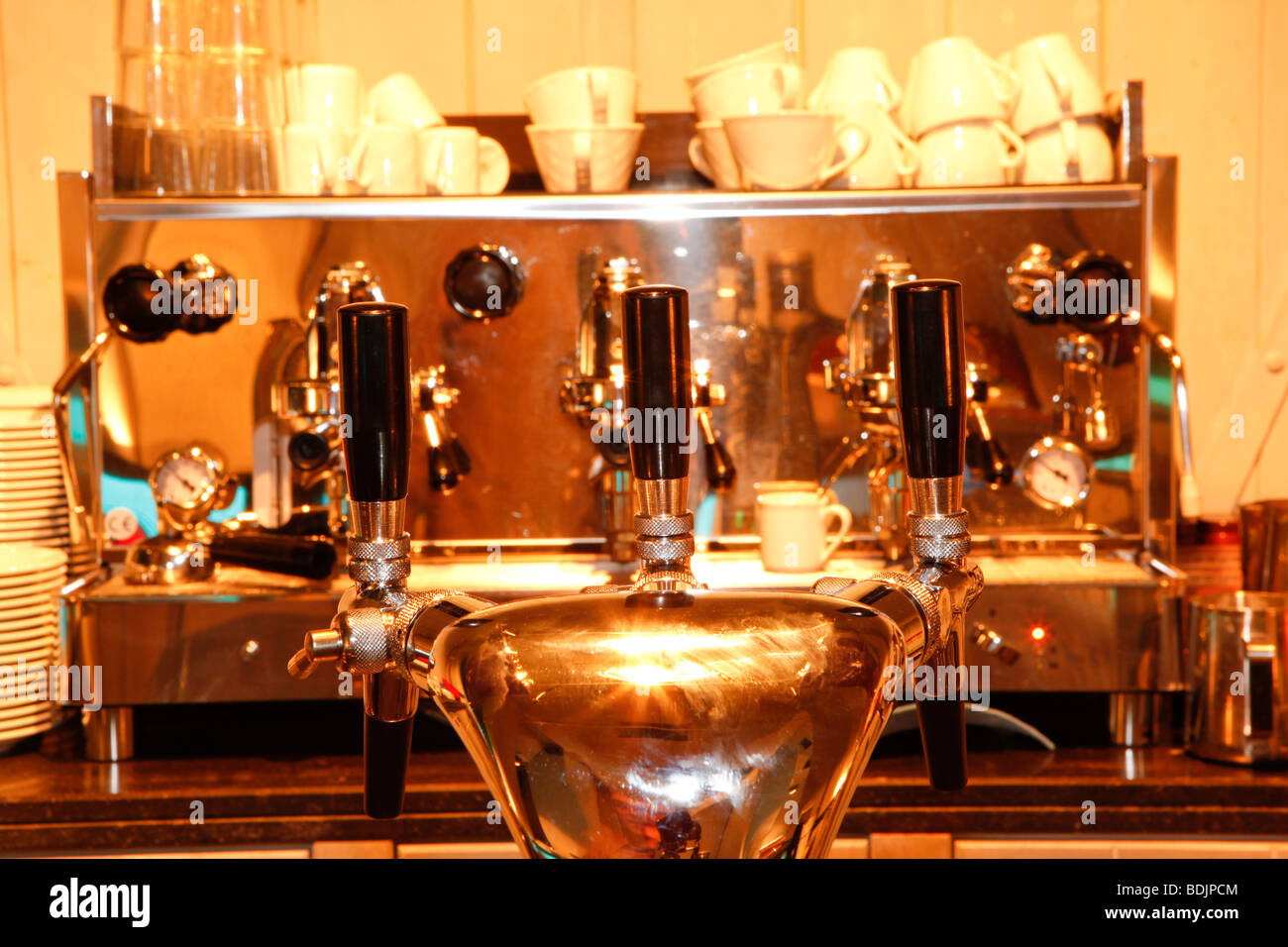 Closeup of Coffee Machine Stock Photo Alamy