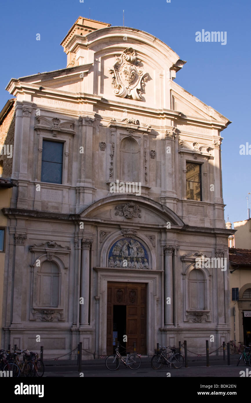 Ognissanti church in Florence Italy Stock Photo