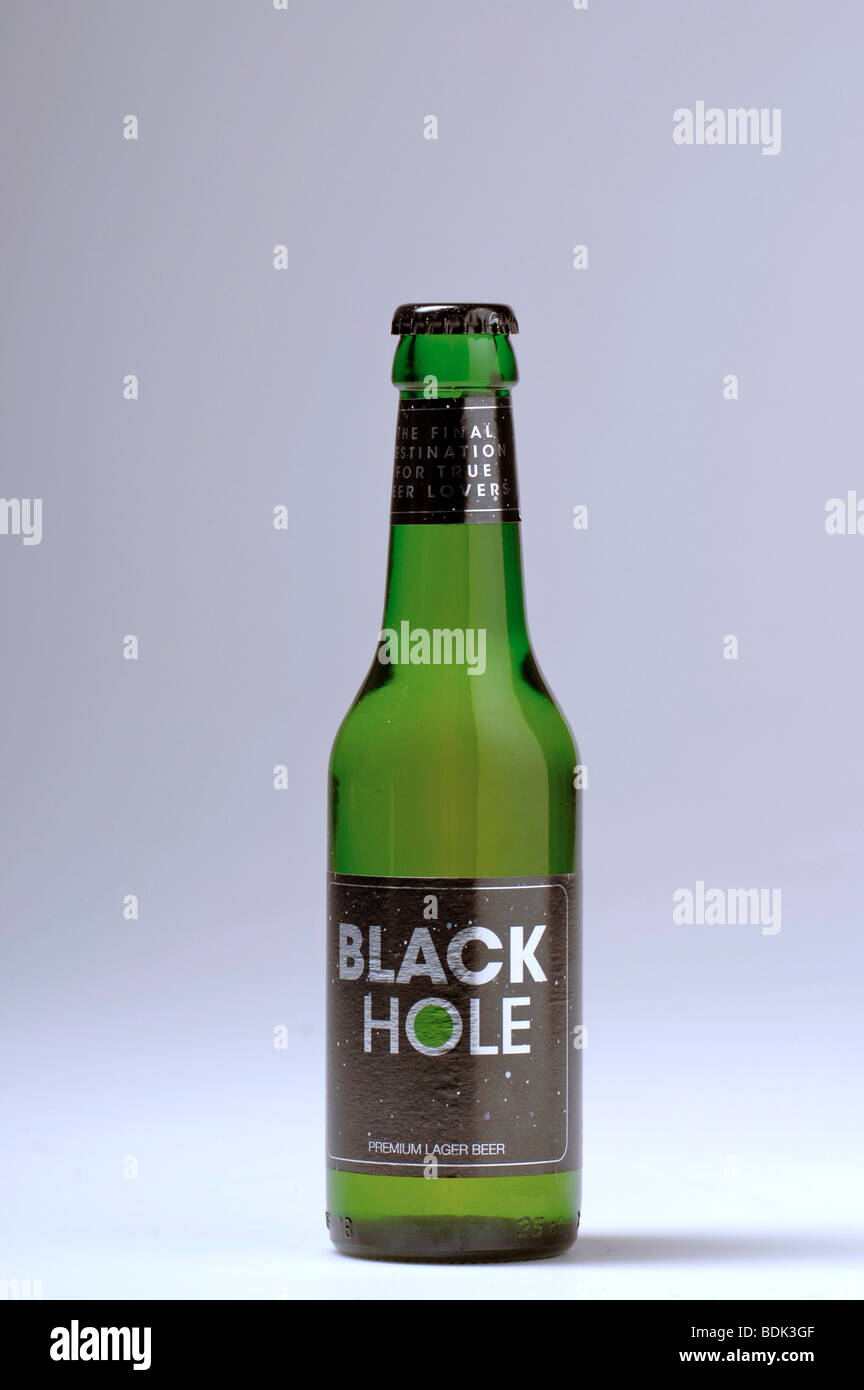 Bottle of Black Hole Beer Stock Photo Alamy