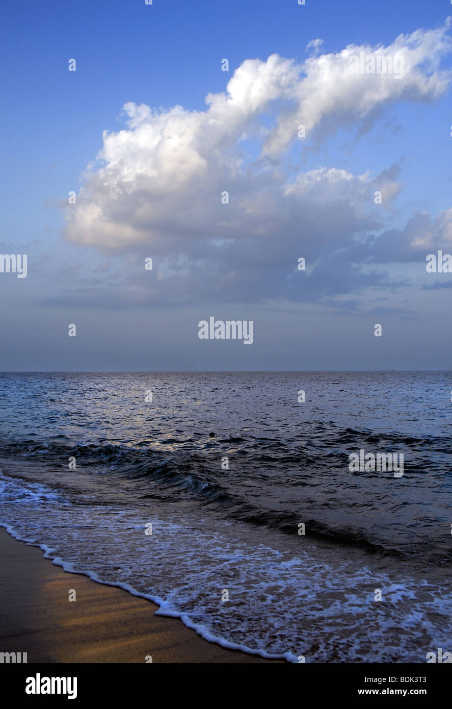 Serene beach scene Stock Photo Alamy