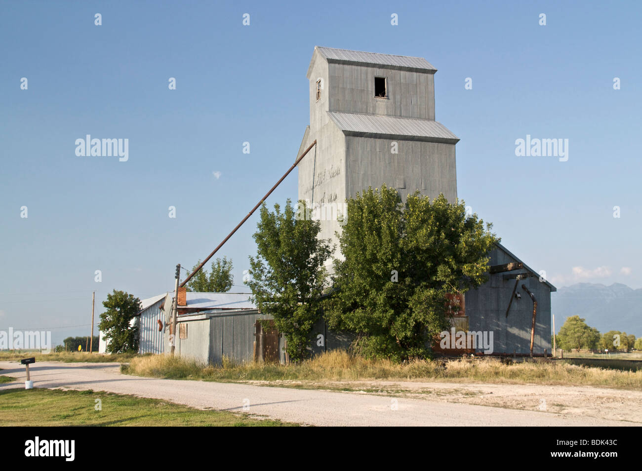 Grain elevator. Charlo, Montana Stock Photo Alamy