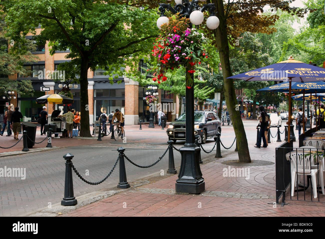 Gastown District, downtown Vancouver, British Columbia, Canada. Stock Photo
