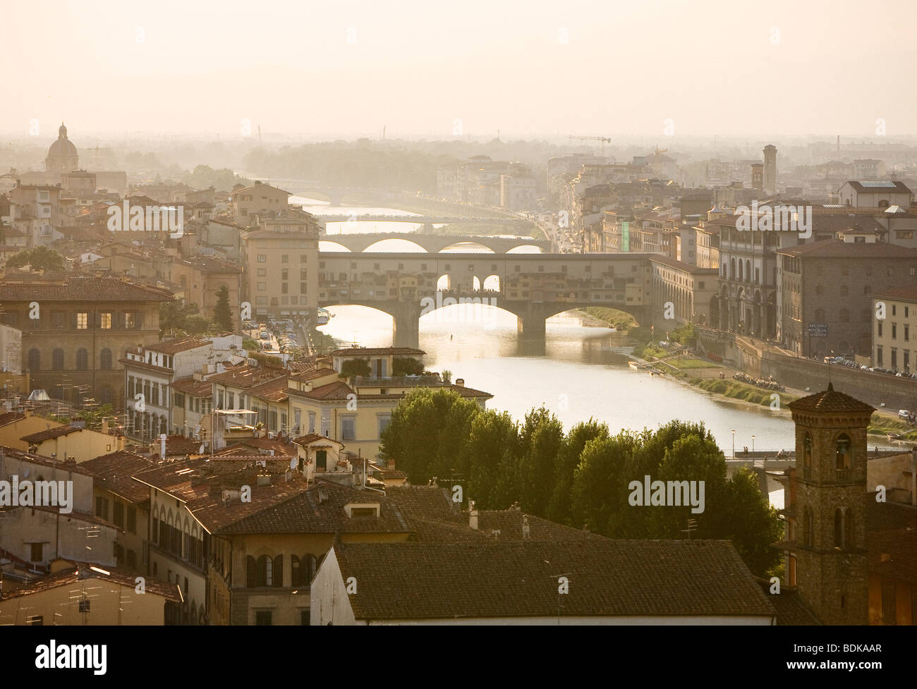 View of Florence from the Piazzale Michelangelo, Florence, Italy Stock Photo