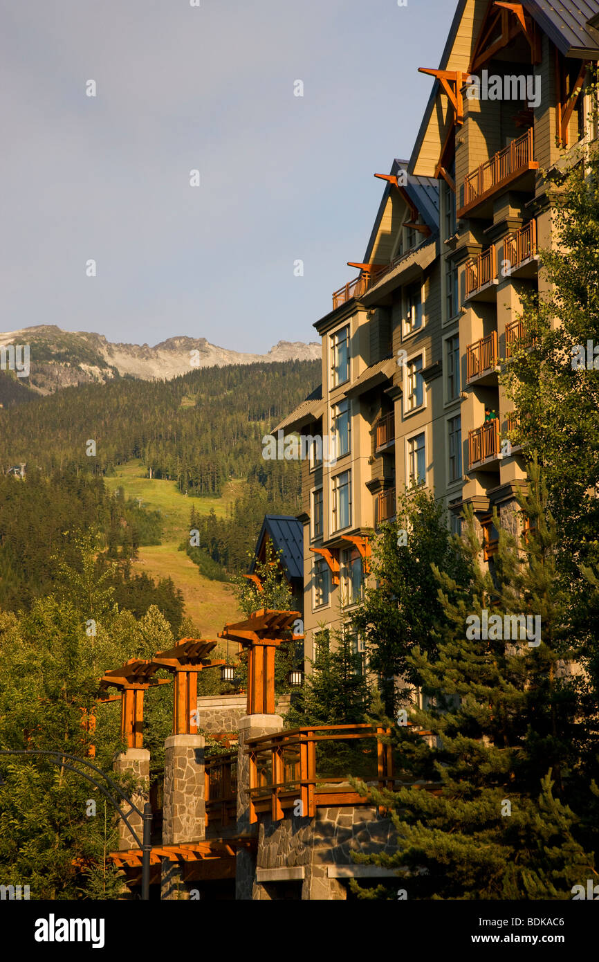 Pan Pacific Hotel, Whistler Village, Whistler, British Columbia, Canada Stock Photo