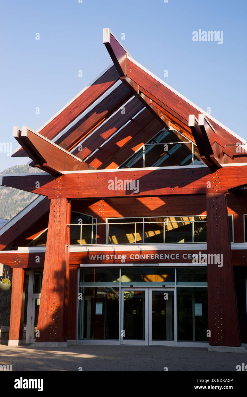 Whistler Conference Centre, Whistler Village, Whistler, British Columbia, Canada. Stock Photo