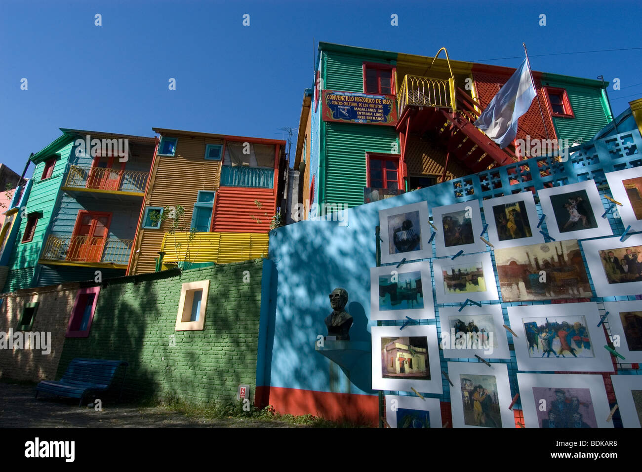 El Caminito, famous tourist spot in Buenos Aires, Argentina Stock Photo
