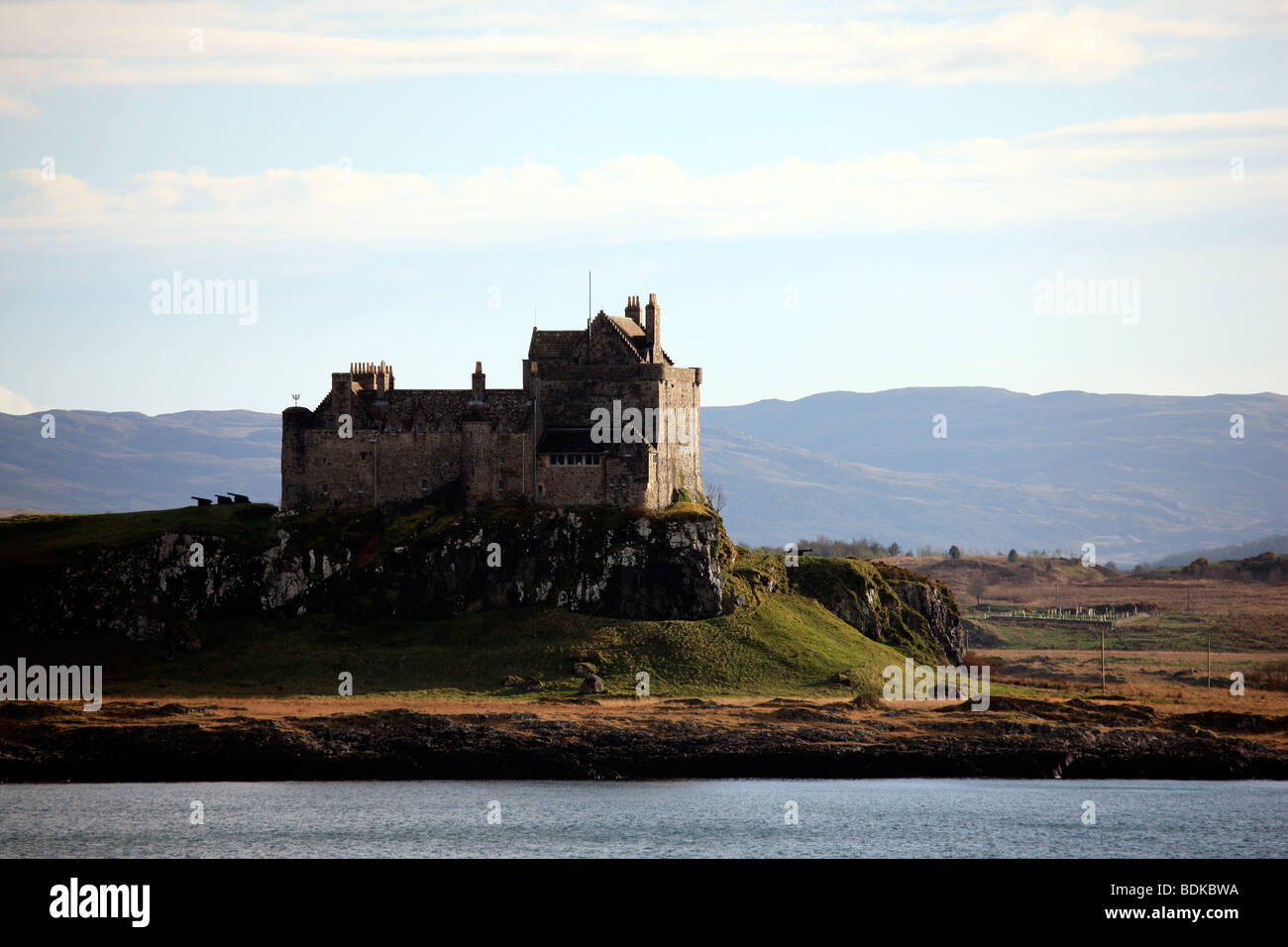 Duart Castle on the Isle of Mull in Scotland Stock Photo Alamy