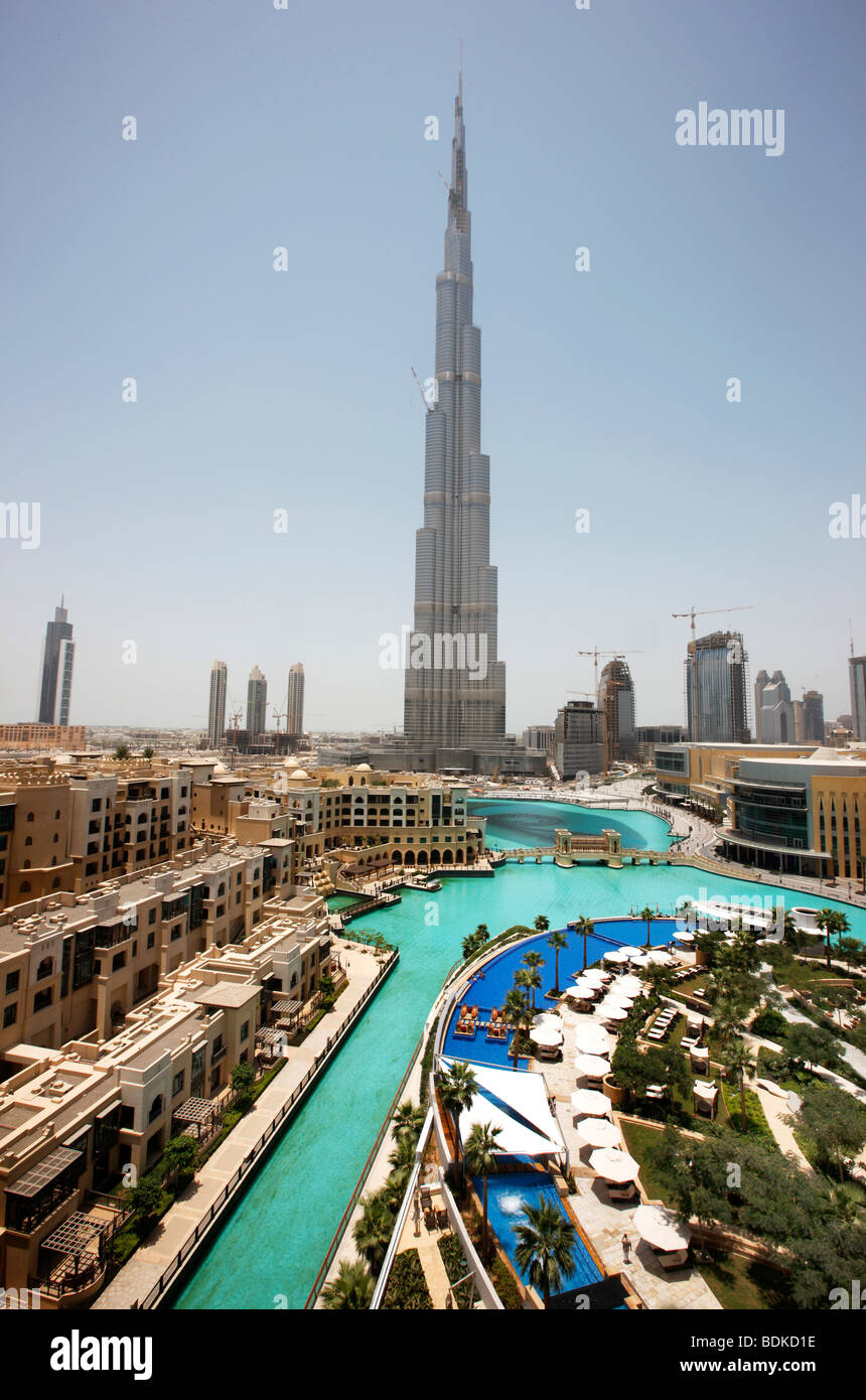 Burj Dubai, the highest building in the world, part of Downtown Dubai, Dubai, United Arab Emirates Stock Photo