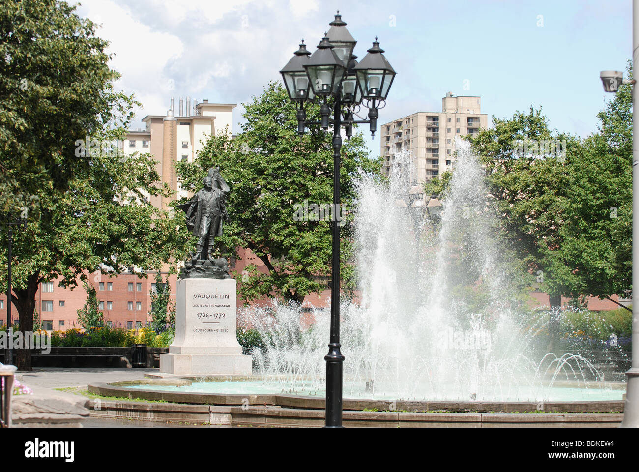 Fountain in Montreal, Canada Stock Photo Alamy