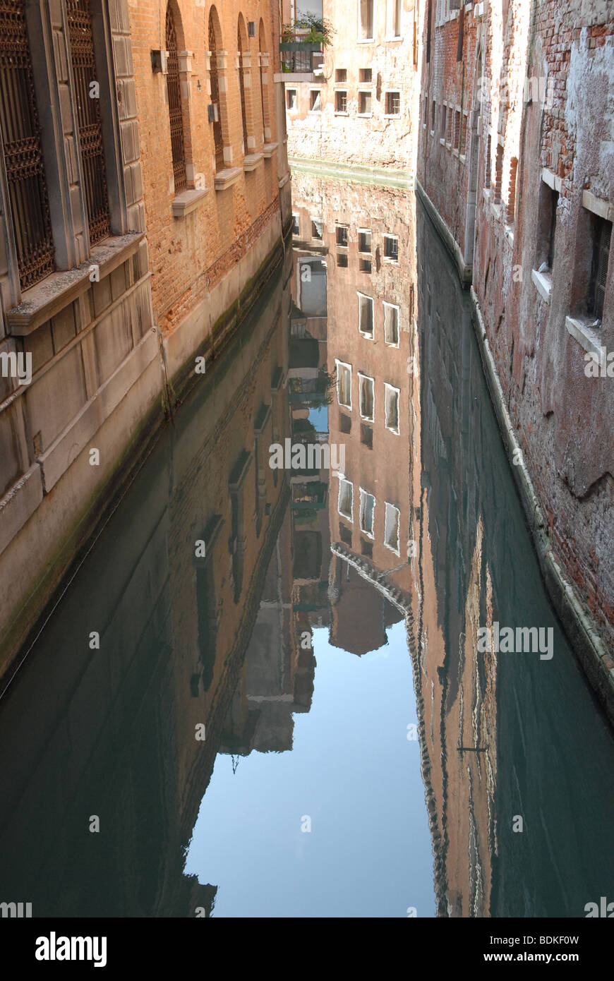 Venice quiet backwater Stock Photo
