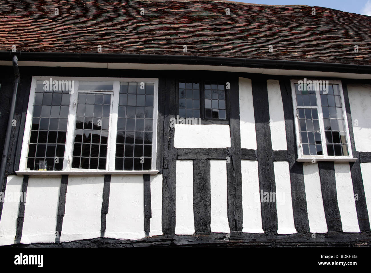 Timber framed building along George Street , St Albans , Hertfordshire , England , UK Stock Photo