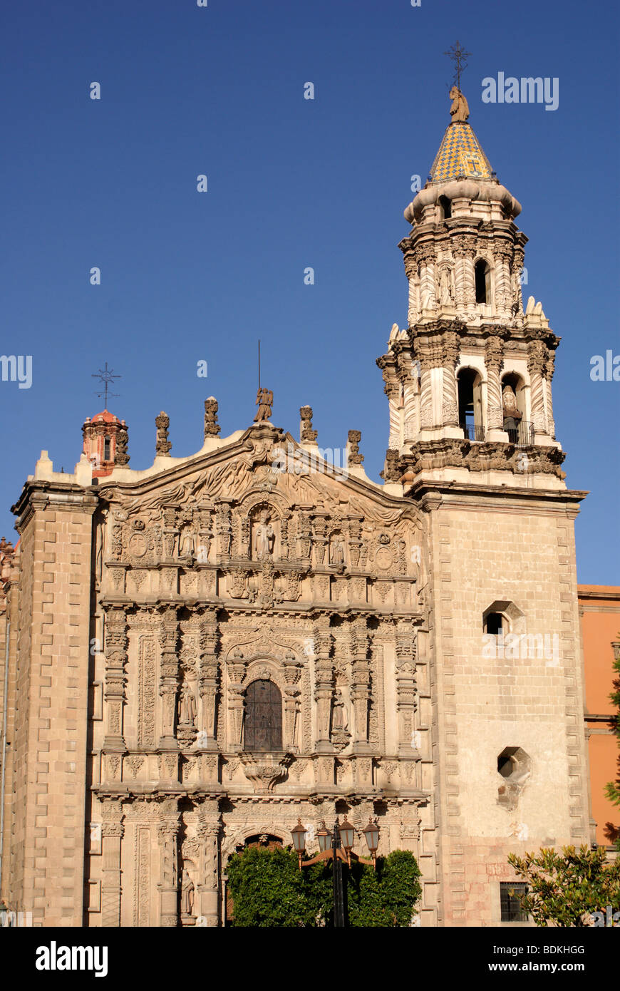 The Templo del Carmen church in the city of San Luis de Potosi, Mexico Stock Photo