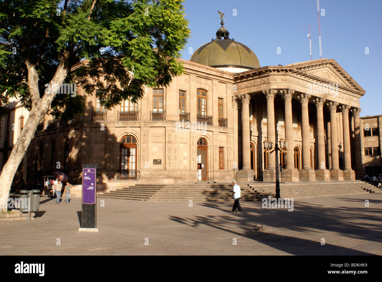 The Teatro de La Paz theater in the city of San Luis de Potosi, Mexico