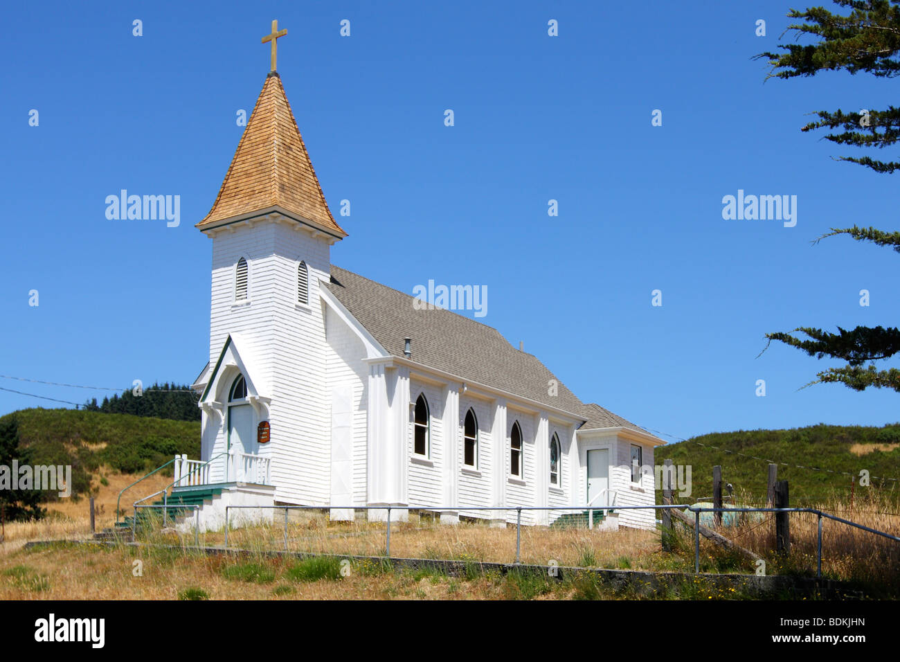 St. Patrick's Catholic Church in Petrolia, California Stock Photo Alamy