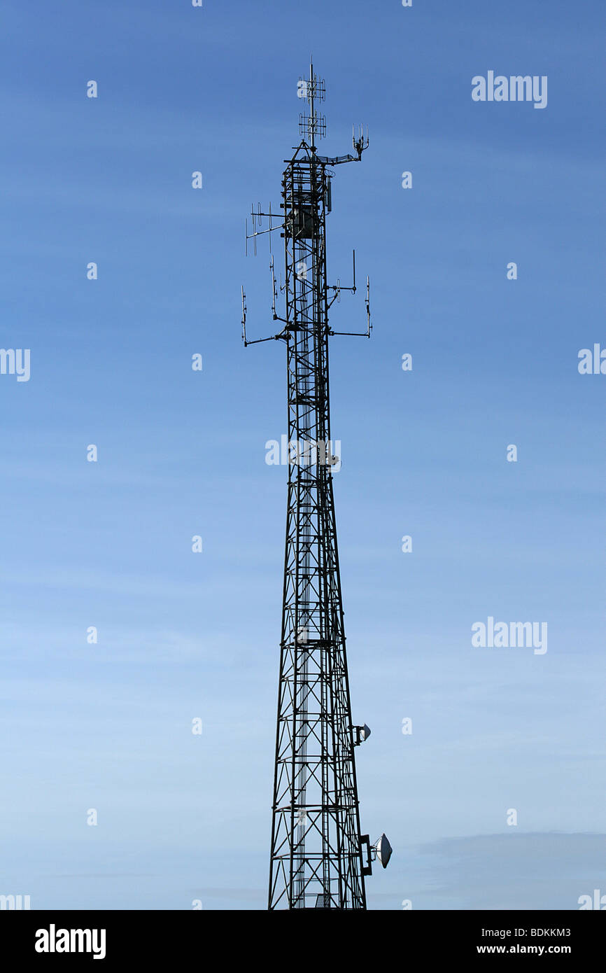 High radio mast Stock Photo Alamy