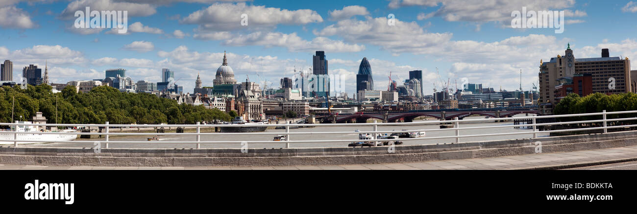 London city panorama August 2009 Recent Current Stock Photo