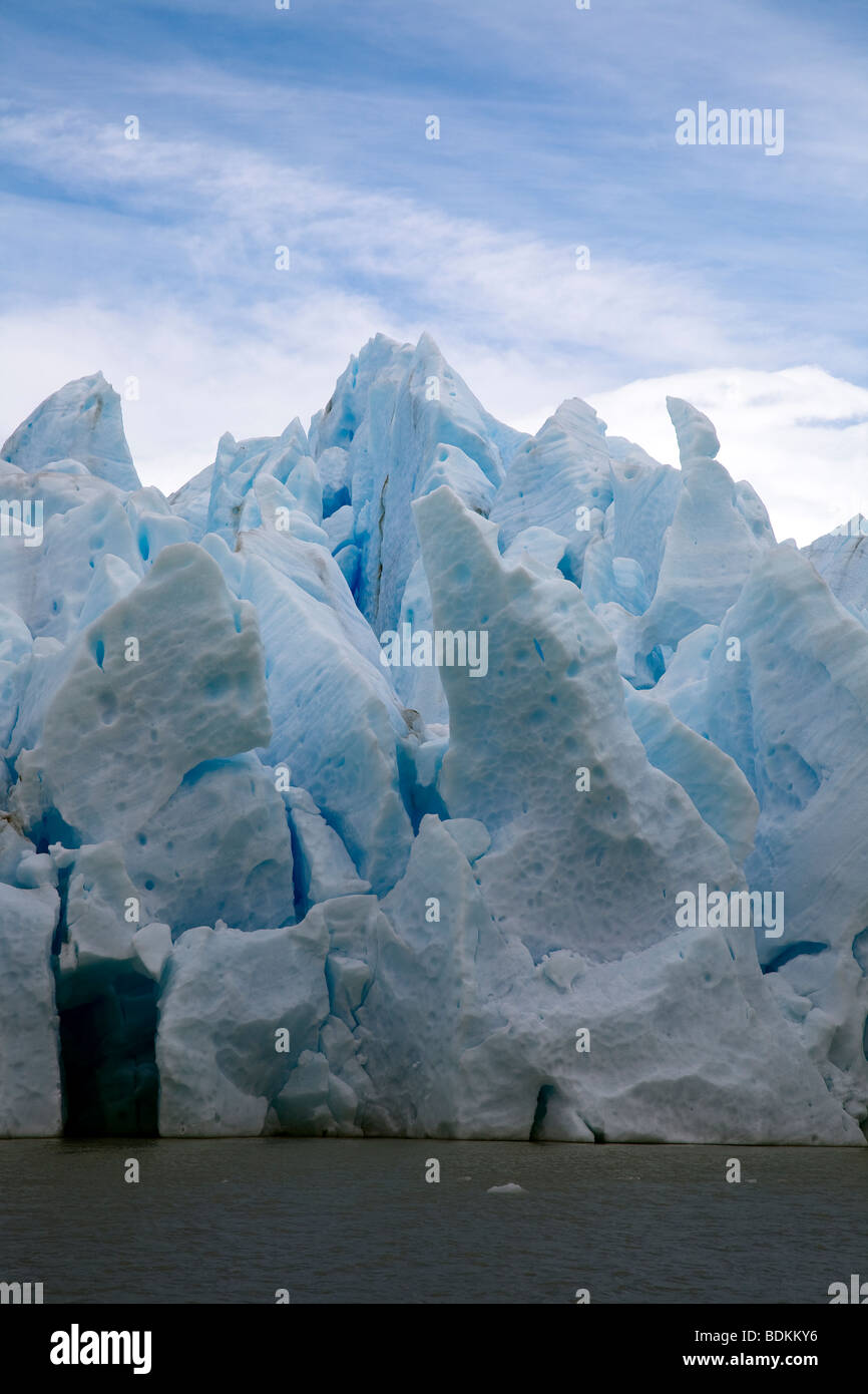 The Grey Glacier, Lago Grey, Torres del Paine, Chile Stock Photo - Alamy