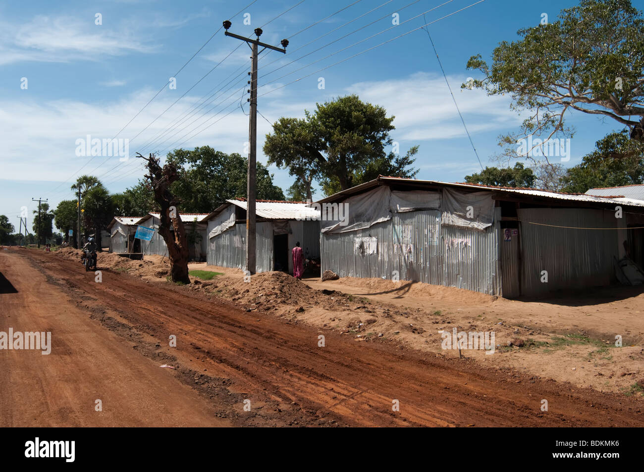 IDP Internally displaced people resettlement Camp Sri Lanka Stock Photo