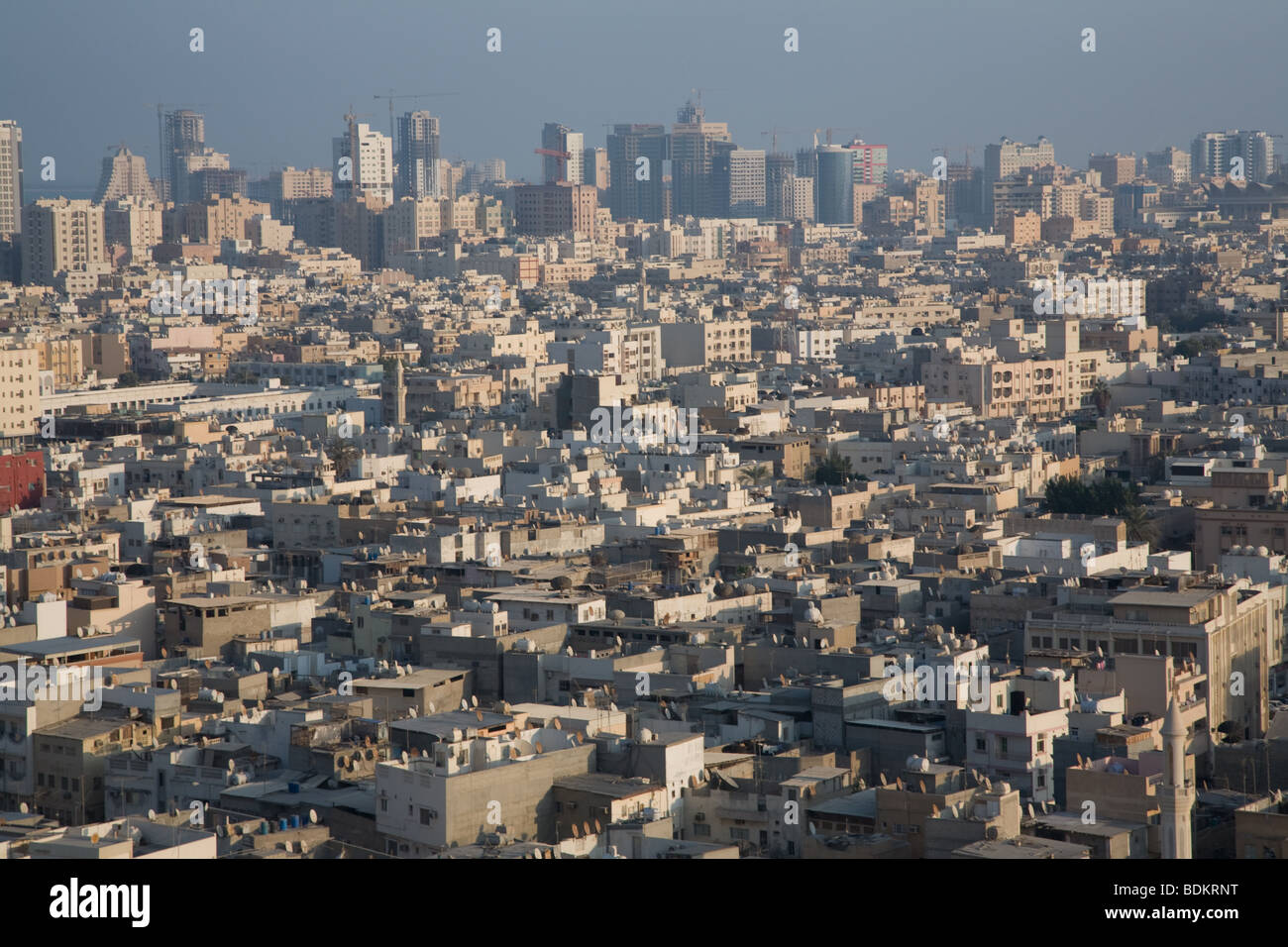 Bahrain Manama city high vantage point Stock Photo