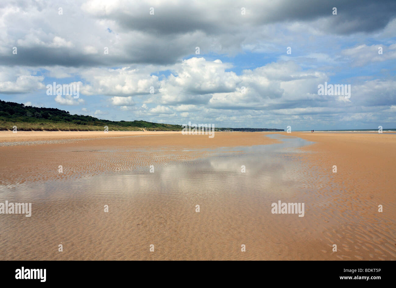 Omaha Beach, One Of The D-day Landing Beaches Used During The Allied 