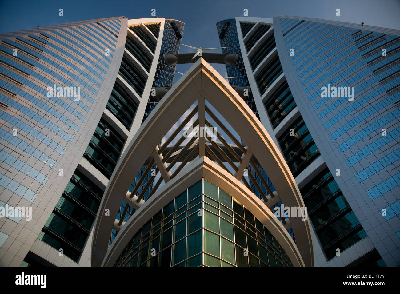 Bahrain World Trade Center Manama Wind Turbines Stock Photo - Alamy