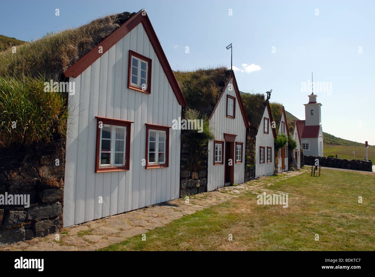 Old houses in Iceland Stock Photo Alamy