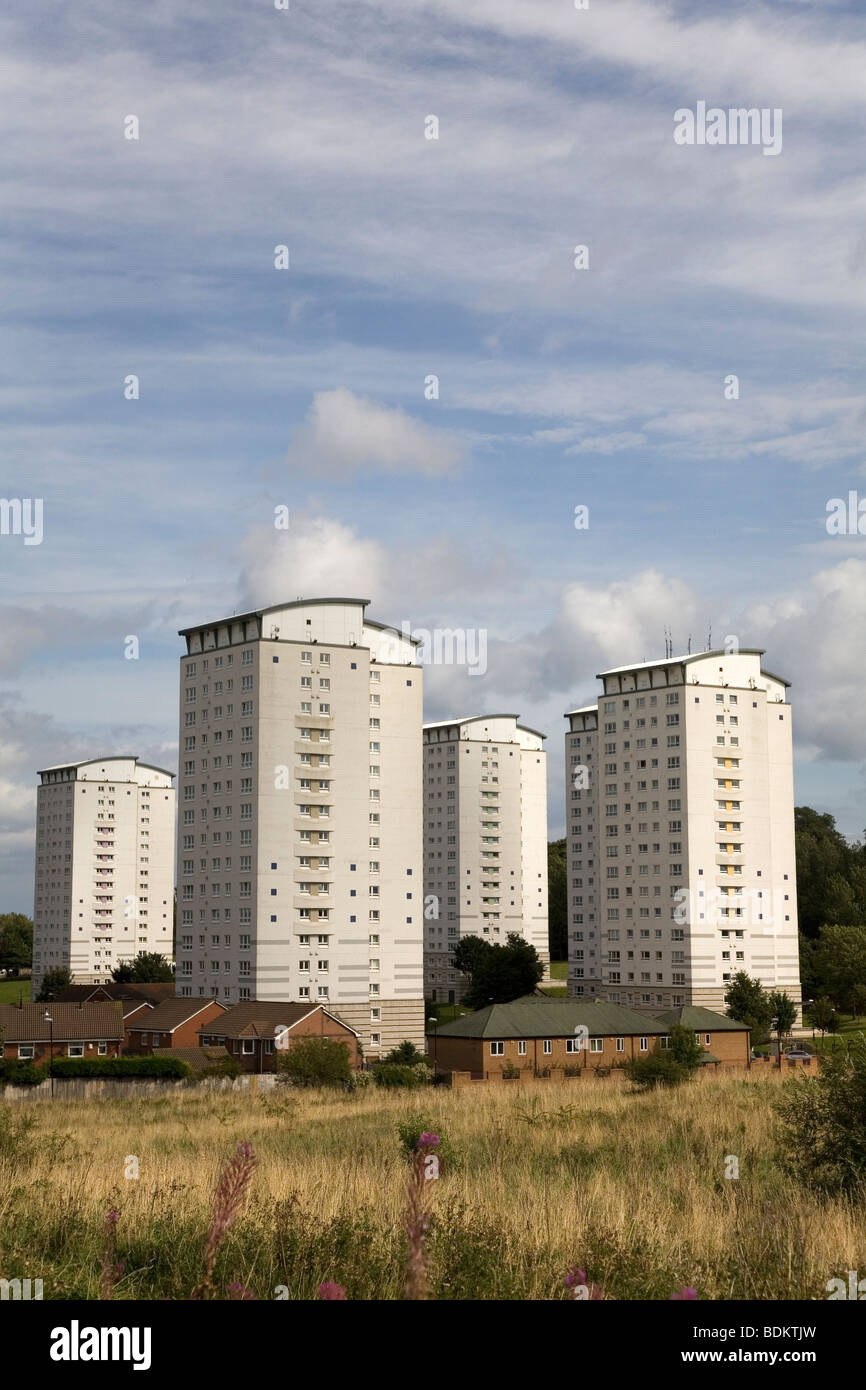 Gilley Law flats, a highrise housing in Sunderland in northeast