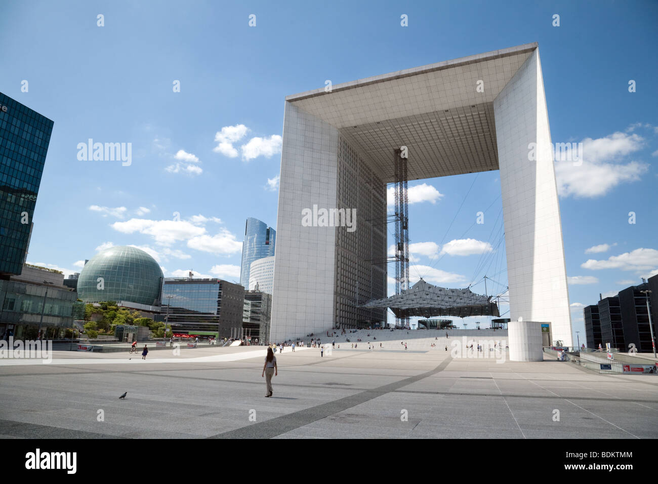 The Grande Arch, Defense, Paris France Stock Photo