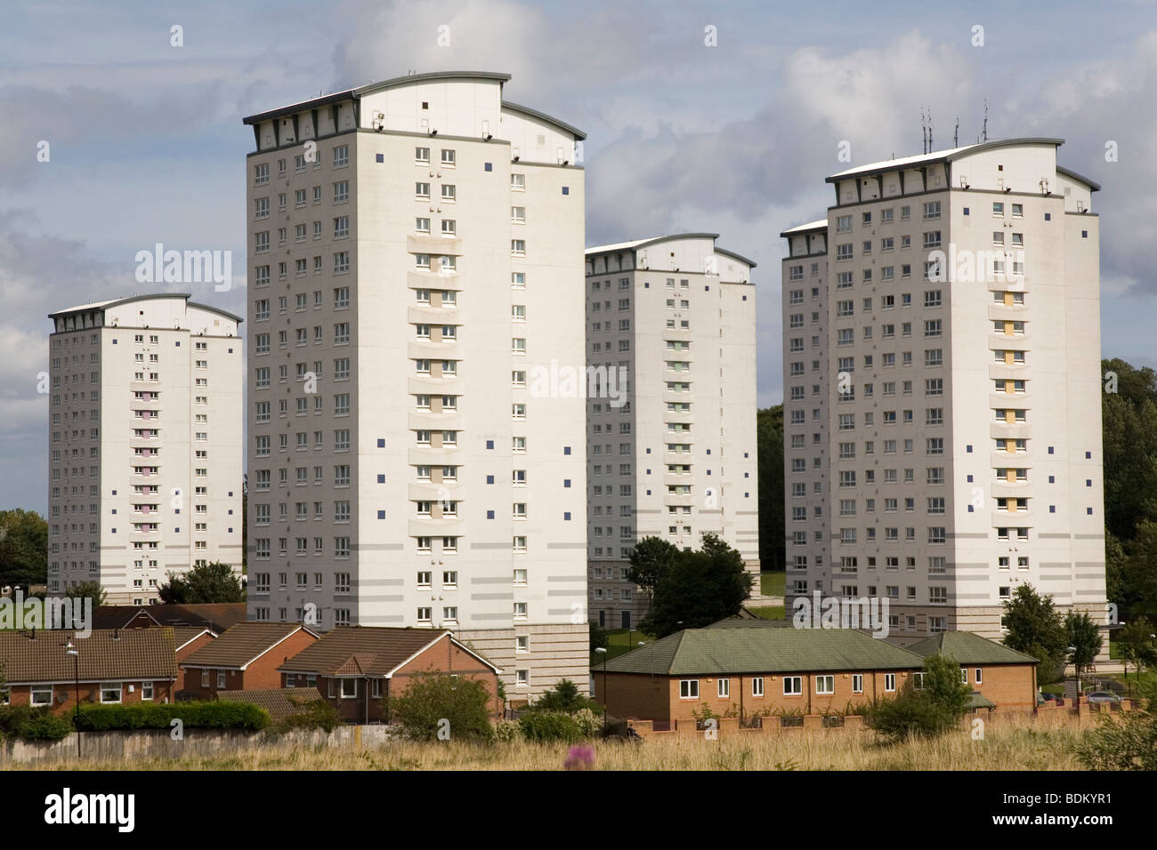 Gilley Law flats, a highrise housing in Sunderland in northeast