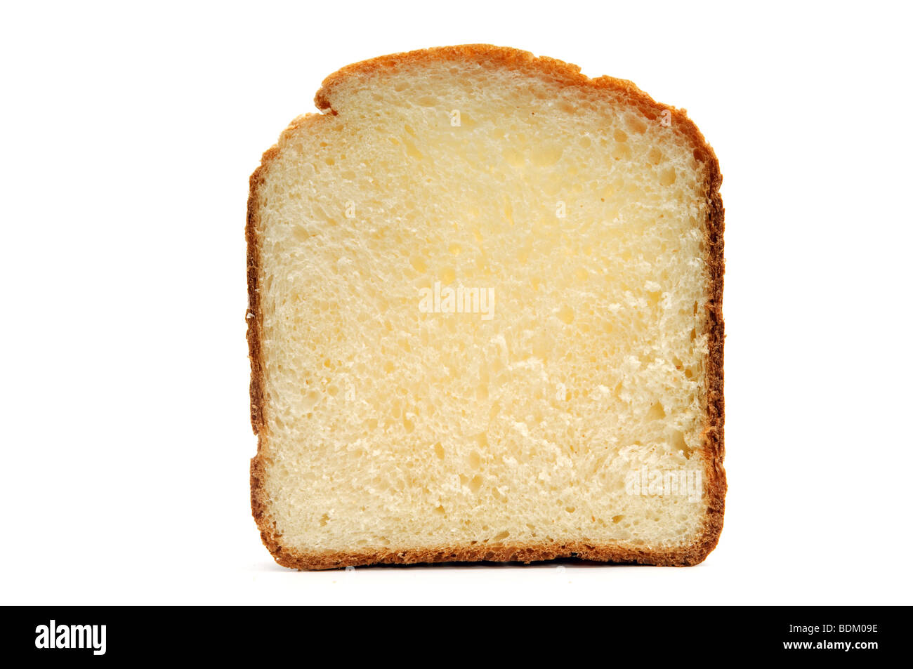 Slice of whole wheat bread isolated on white Stock Photo - Alamy
