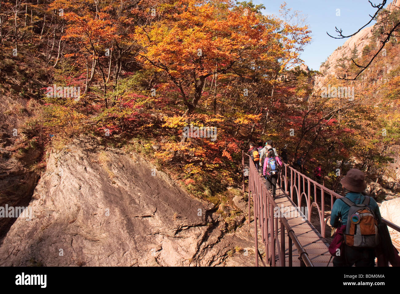 Cheonbul-dong Valley hiking, Seoraksan National Park, South Korea Stock Photo