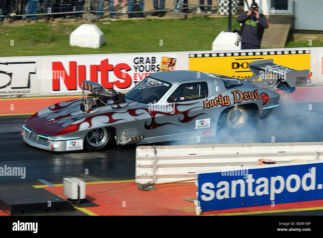 Dragster race car santa pod hi-res stock photography and images - Alamy