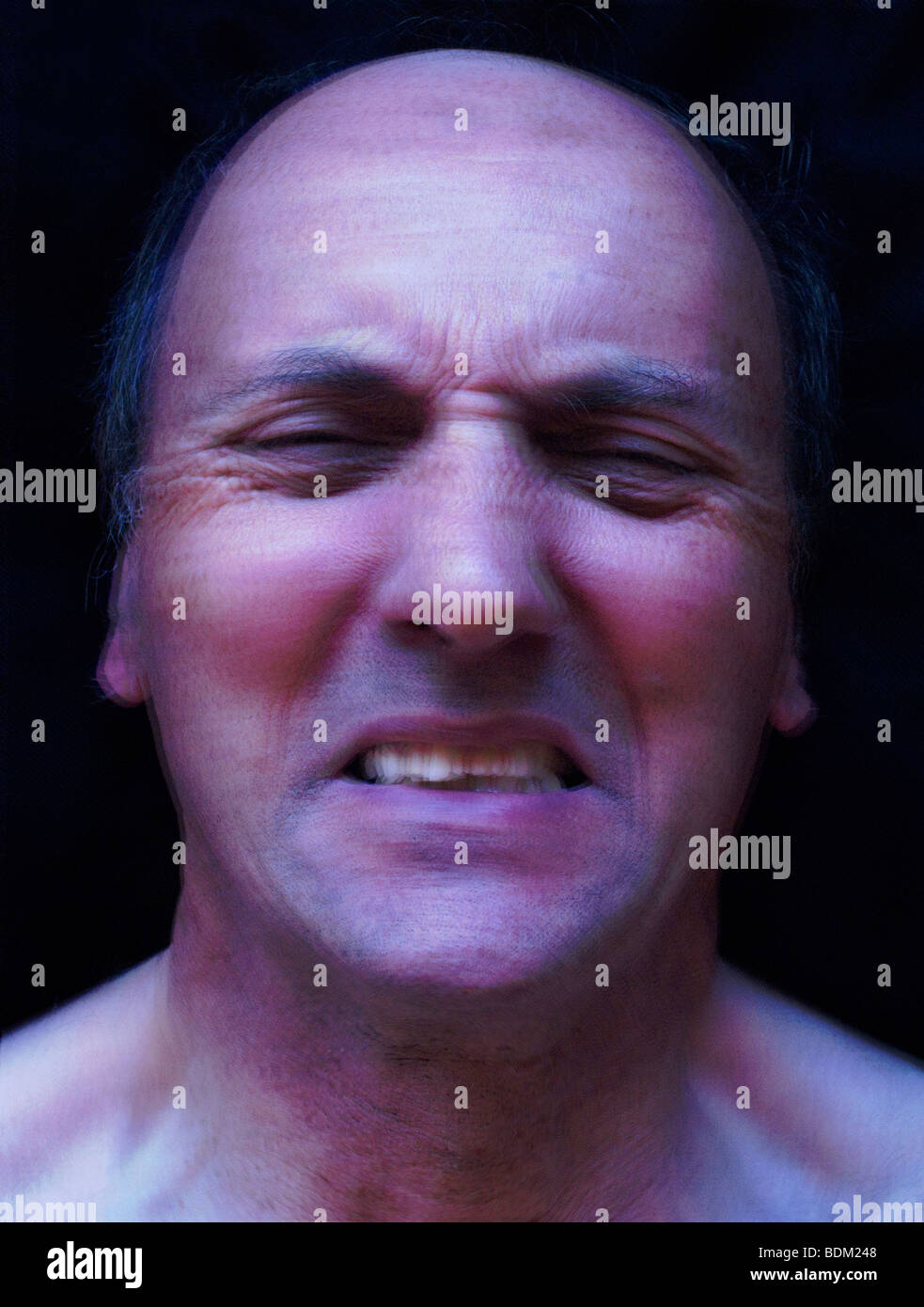 Strained And Look Stress, tension, strain and depression Stock Photo - Alamy