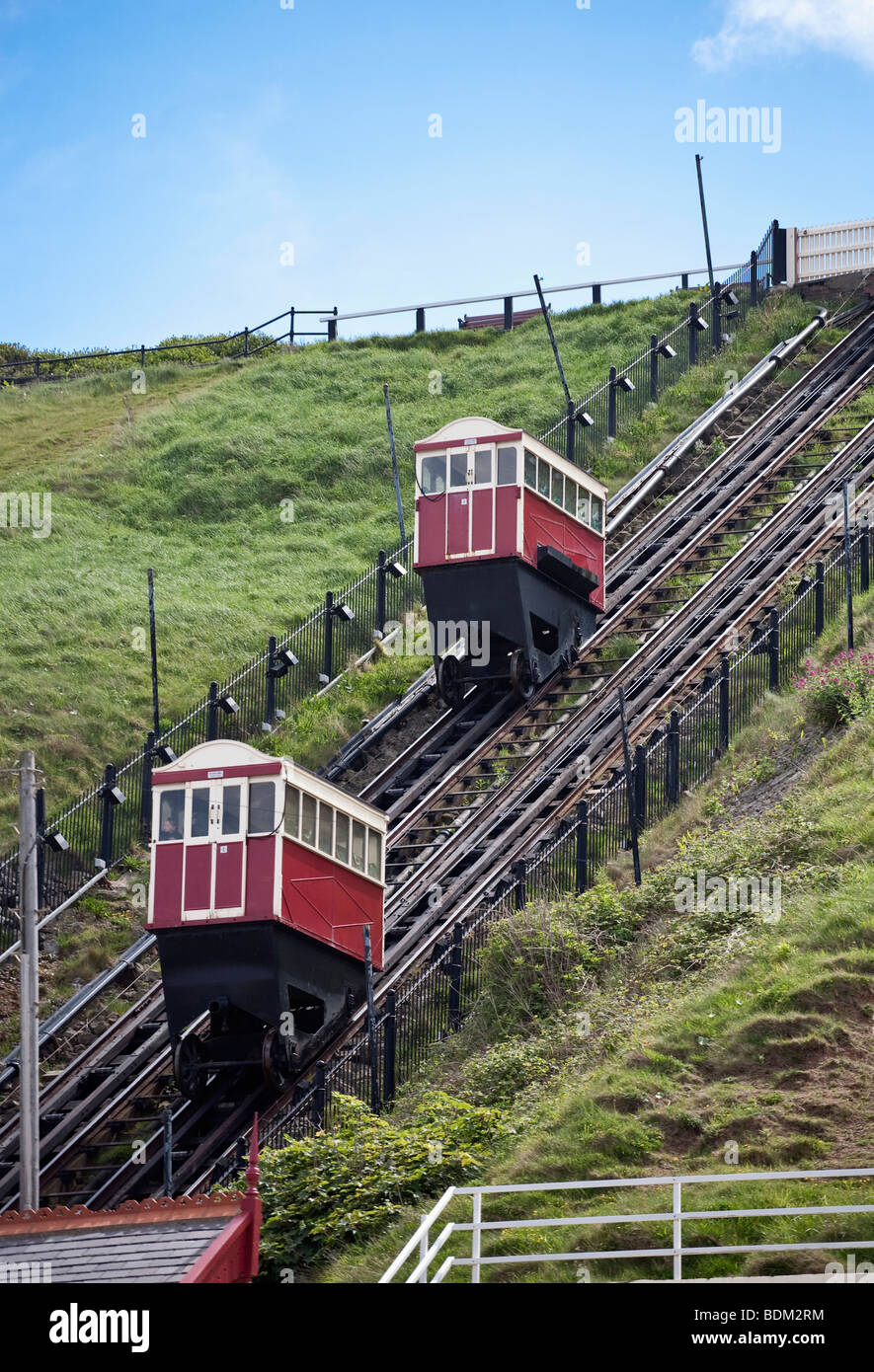The water powered Funicular Railway at Saltburn, North Yorkshire Stock Photo 25642168 Alamy