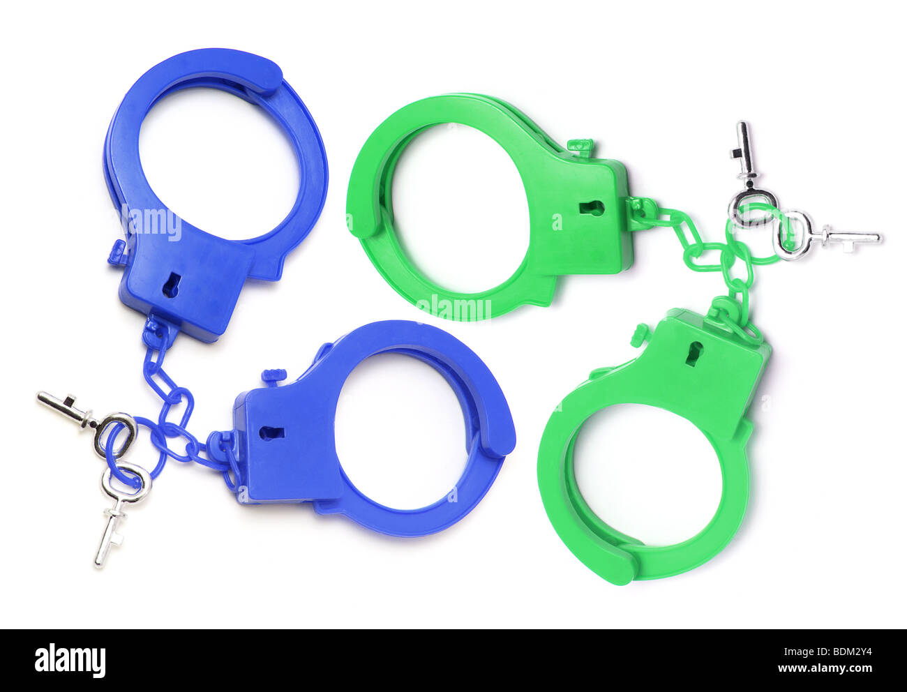 Plastic Handcuffs Stock Photo