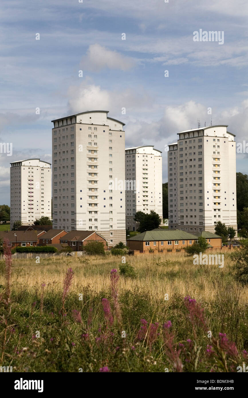 Gilley Law flats, a highrise housing in Sunderland in northeast