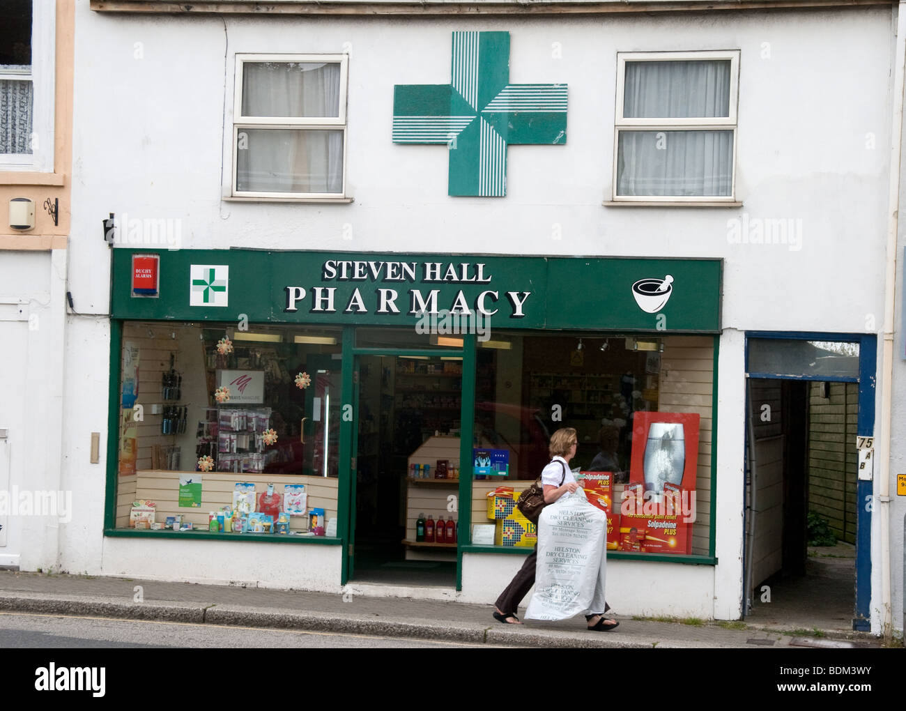 Pharmacy, Helston, Cornwall, England, United Kingdom. Stock Photo
