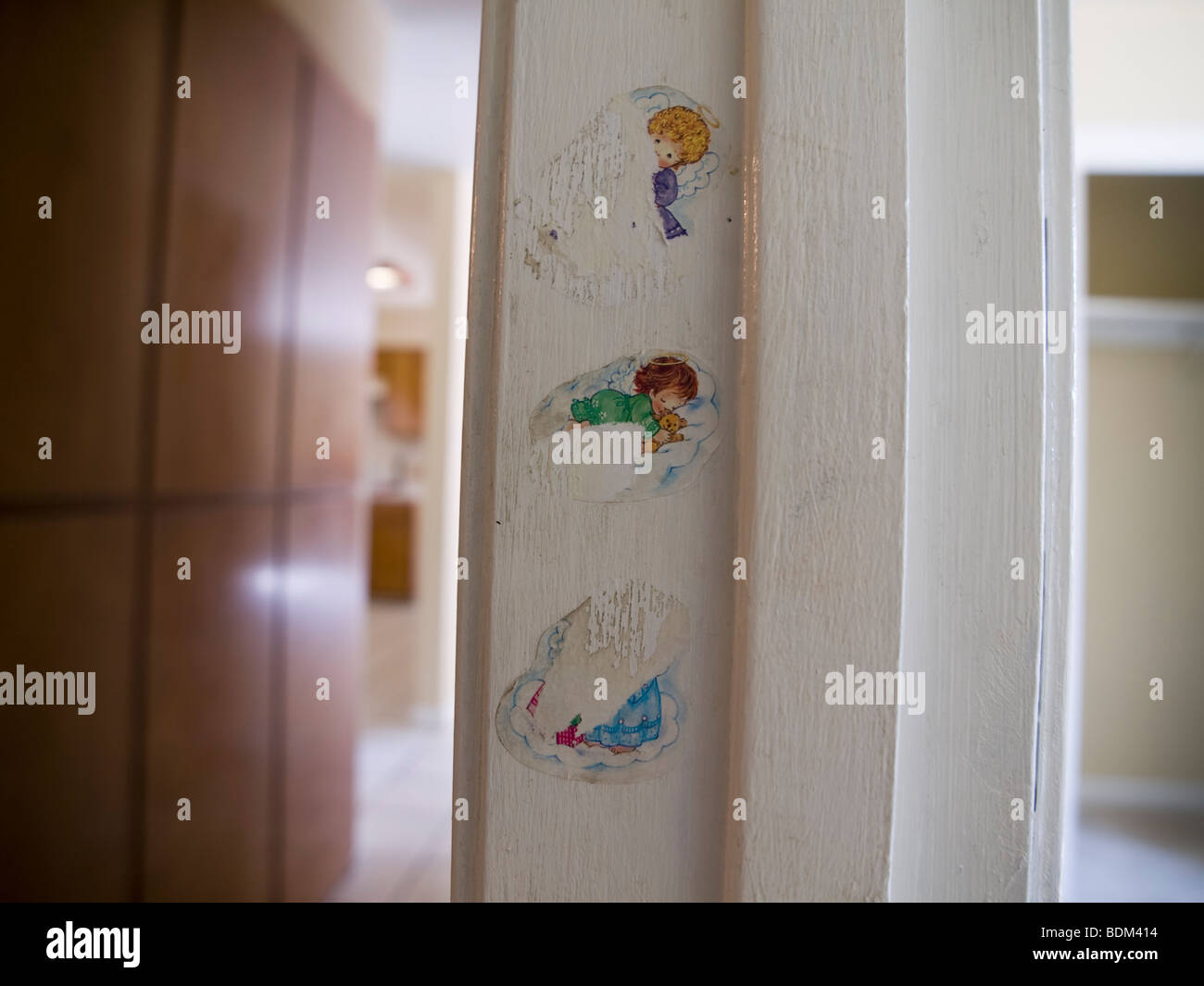 Property of the former owners, left behind in a bank-owned foreclosed house Stock Photo