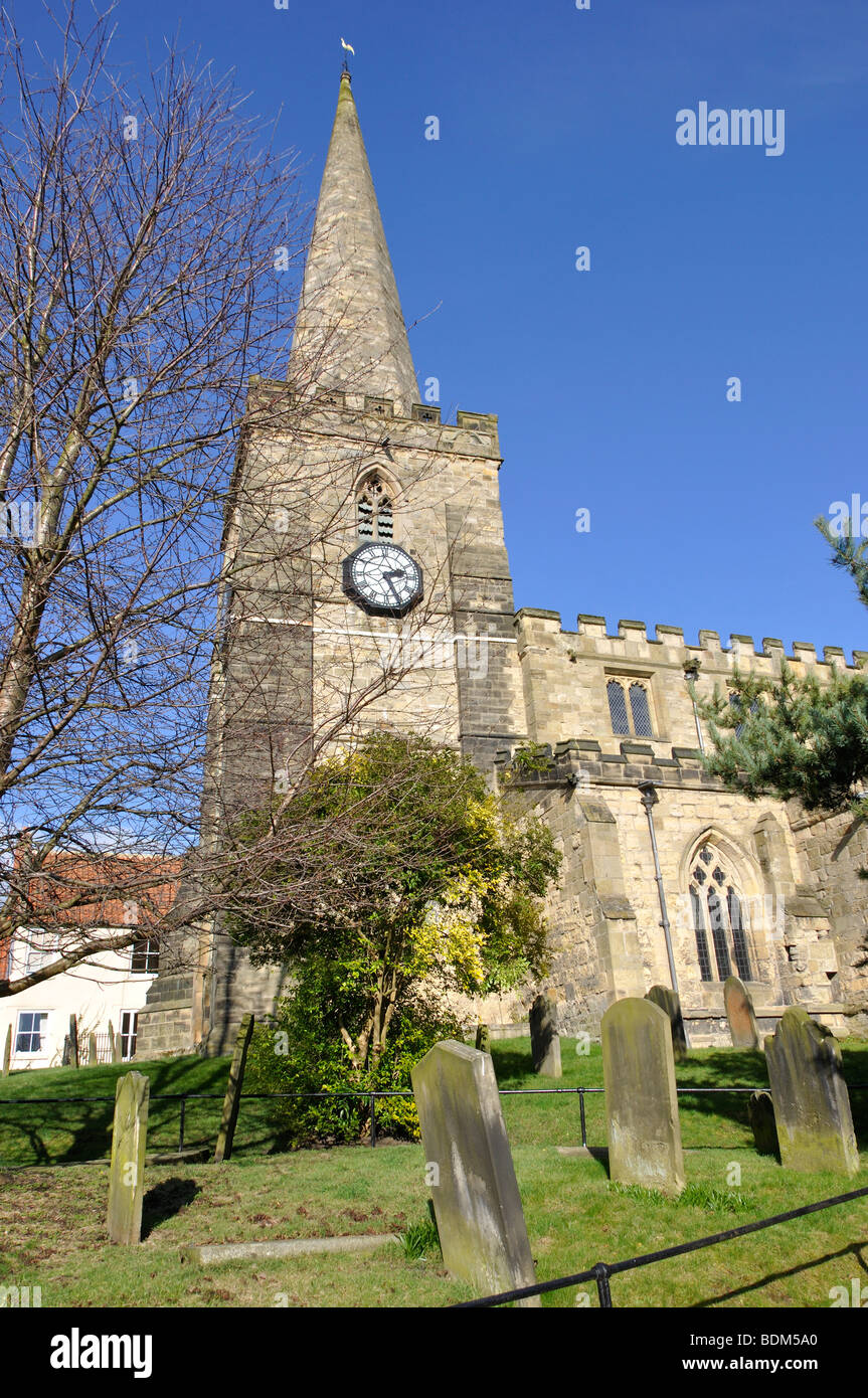 The parish church of St. Peter and St. Paul, Pickering, North Yorkshire, England, UK. Stock Photo