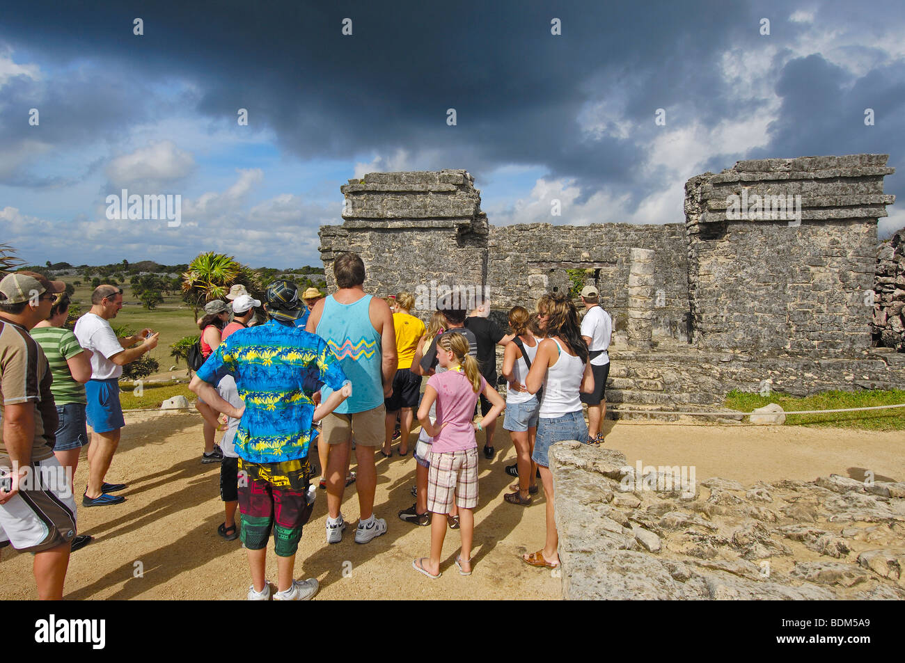 Mayan ruins of Tulum (1200-1524). Tulum. Quintana Roo state. Mayan Riviera. Yucatan Peninsula. Mexico Stock Photo