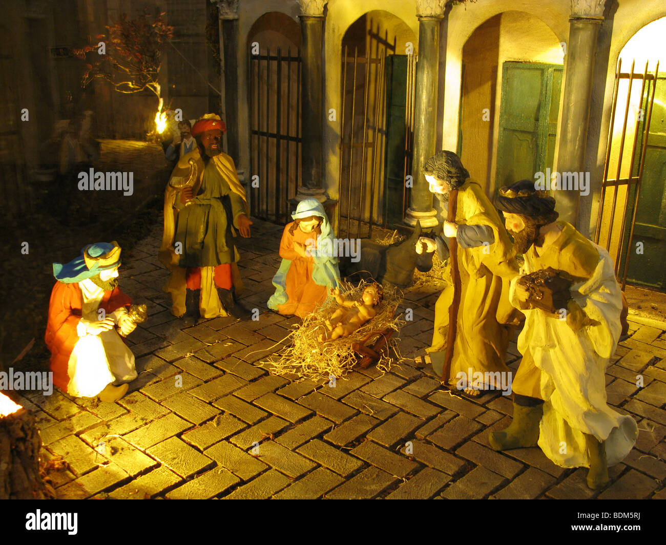 jesus christ nativity scene in rome, italy Stock Photo Alamy