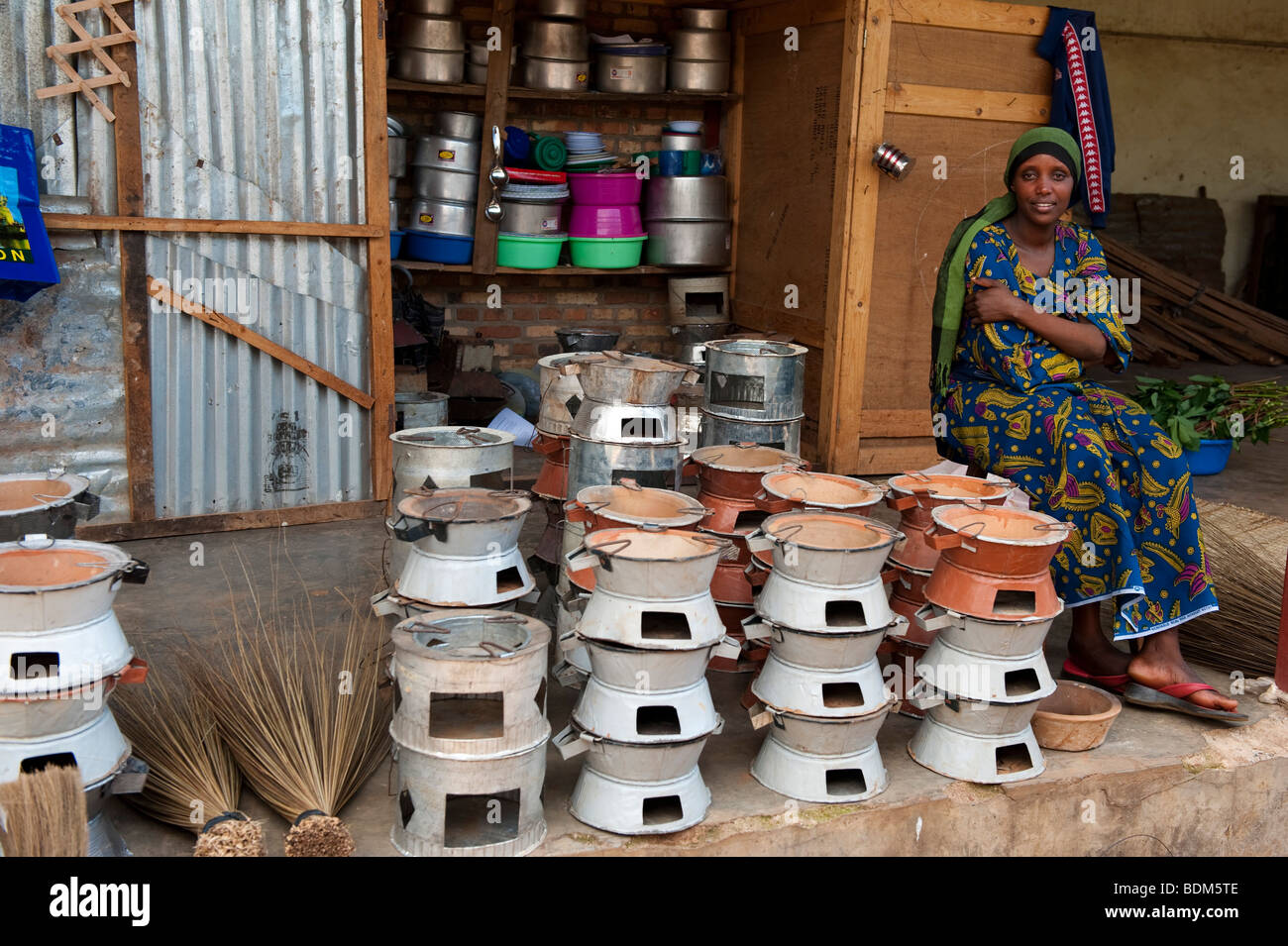 stoves for sale in the market, Kigali, Rwanda Stock Photo Alamy
