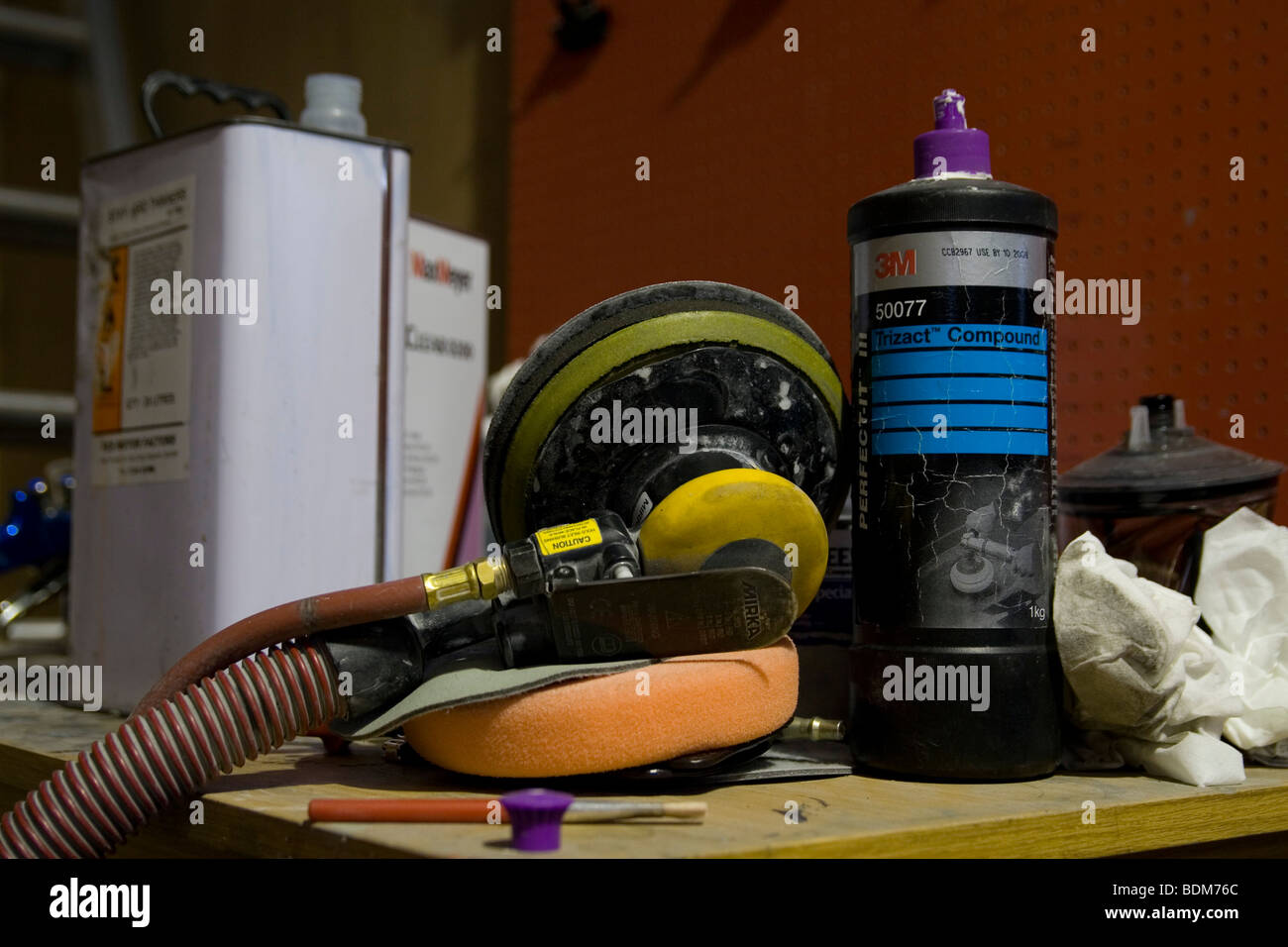 Car bodywork maintenance and repair tools Stock Photo Alamy
