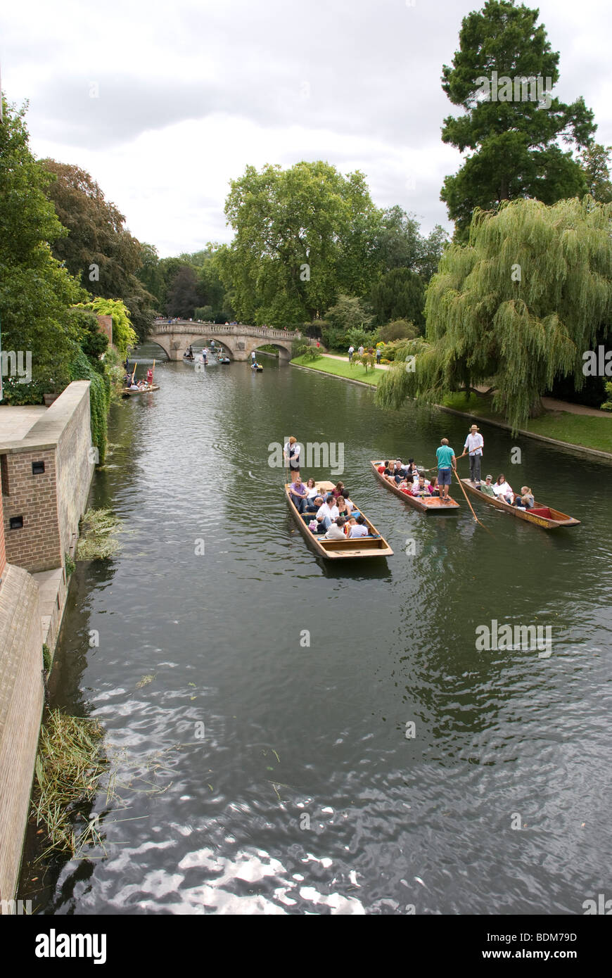 Boats on the river Cam, Cambridge, UK, 2009 Stock Photo
