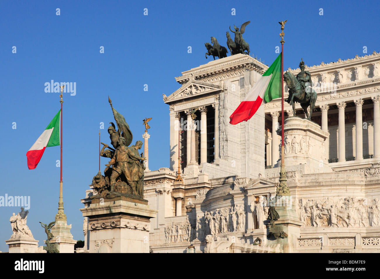 National Monument of Victor Emmanuel II, Rome Stock Photo