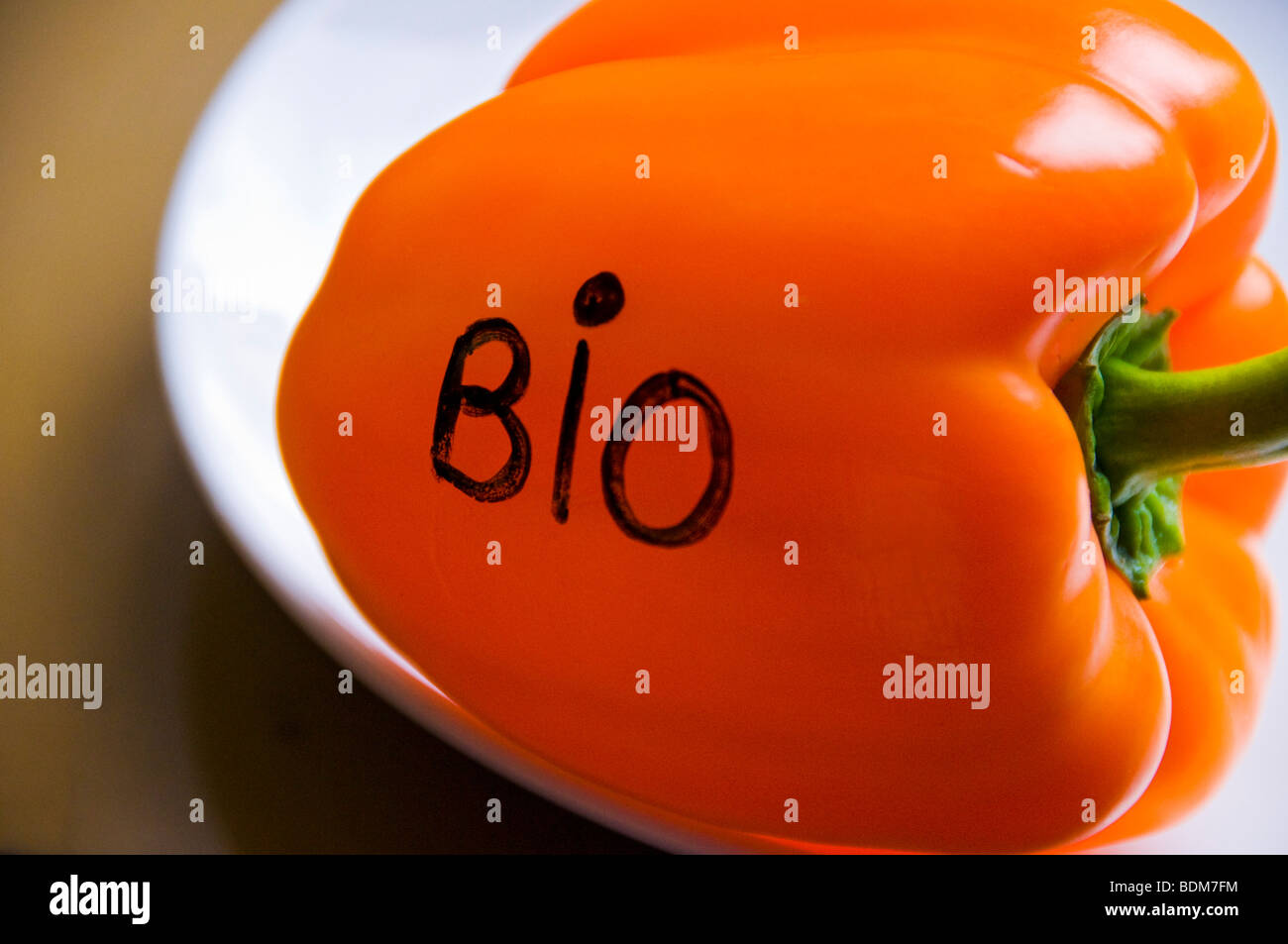 Bio Bell pepper Stock Photo