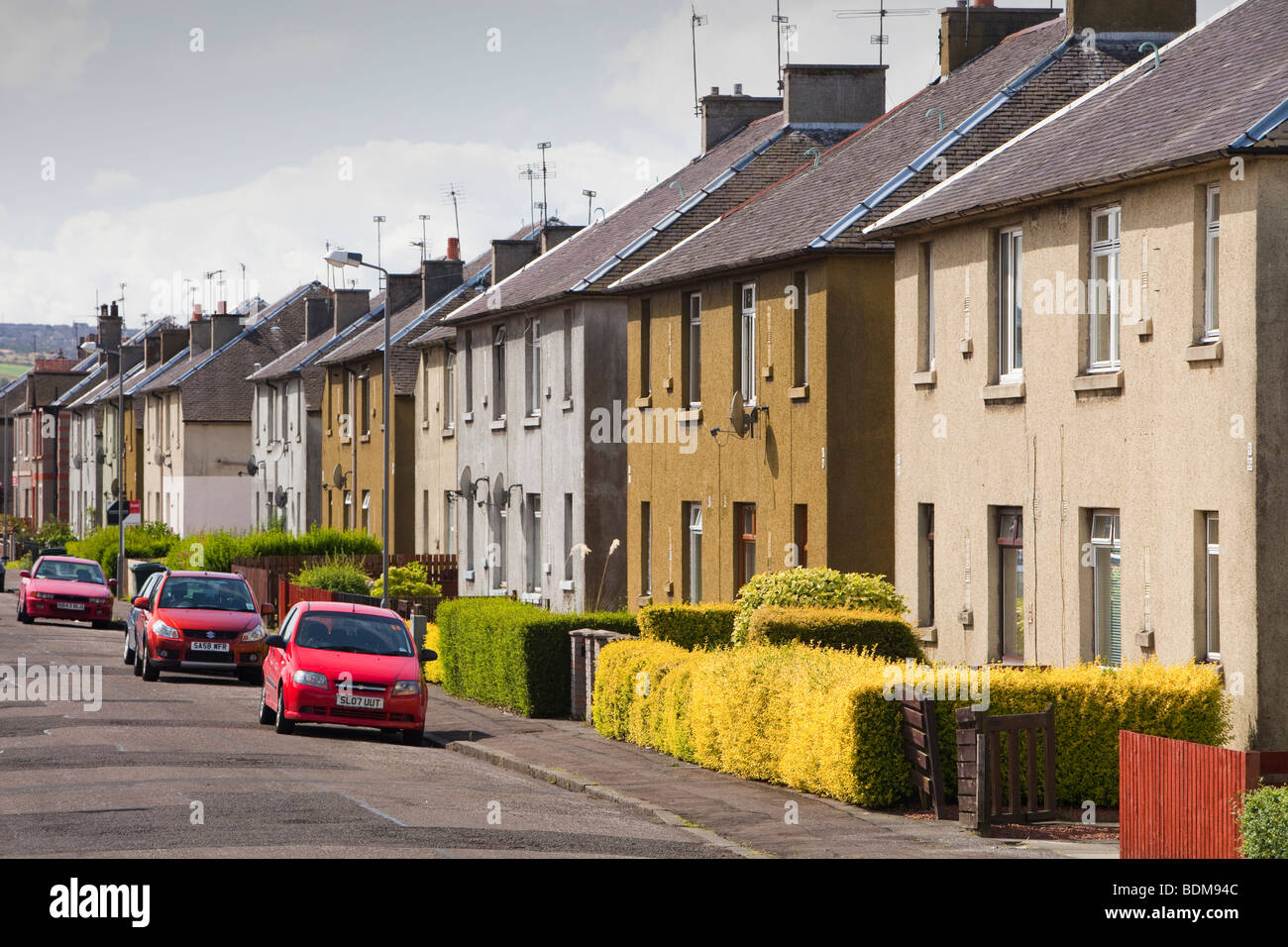 A street in Grangemouth, Scotland, UK Stock Photo Alamy